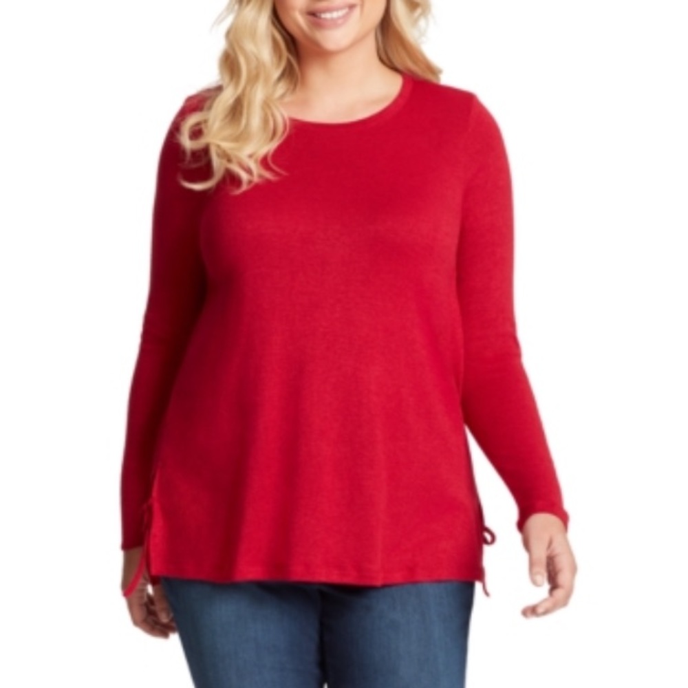 Jessica Simpson Trendy Plus Size Ally Side-Tie Top 2X